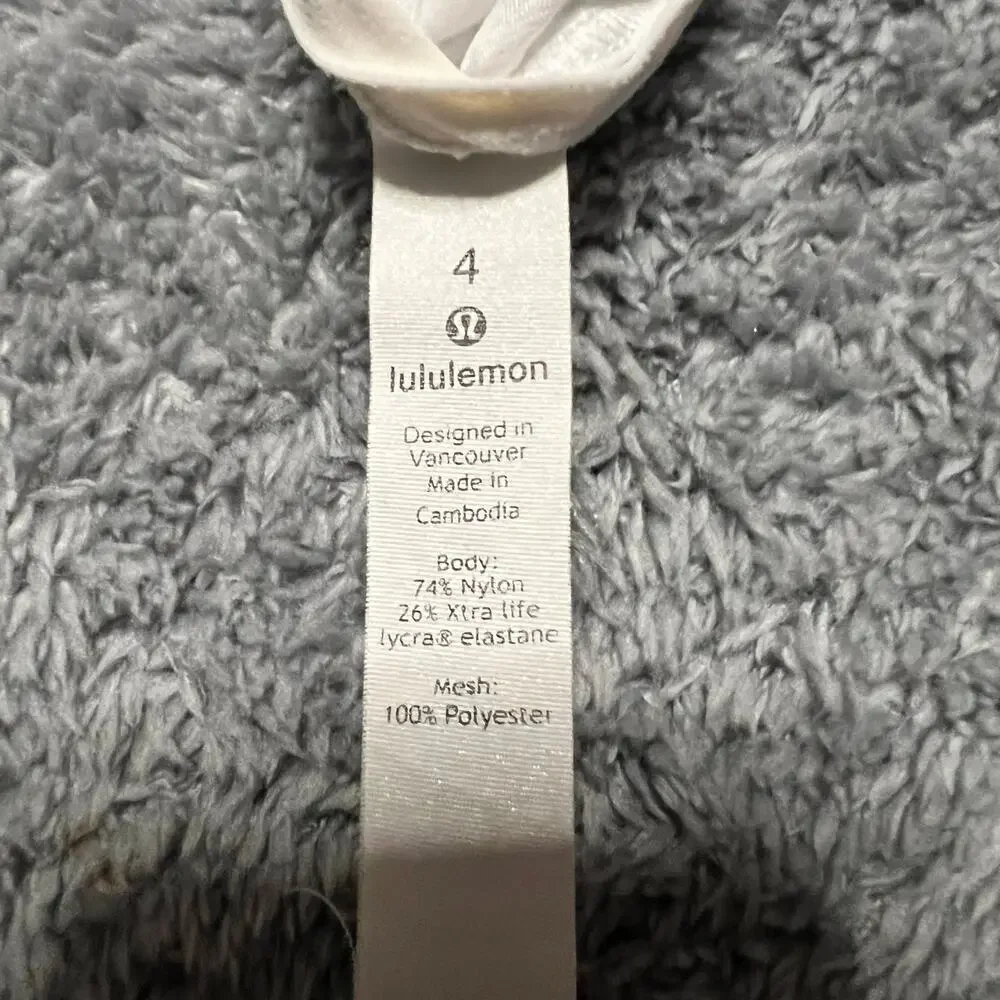 Lululemon Tank Top Shirt Womens 4 All Tied Up Tank Top Open Back **